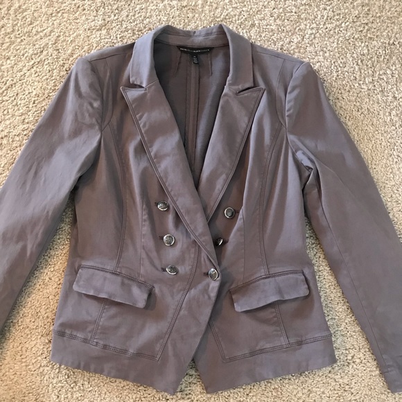 WHBM double breasted gray jacket - Picture 1 of 14